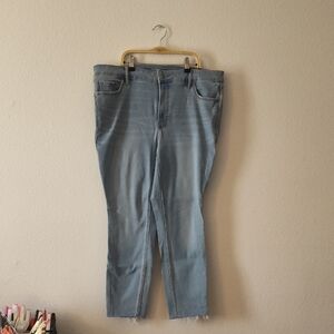 Old Navy Women's Denim Straight Leg Jeans - Light Blue